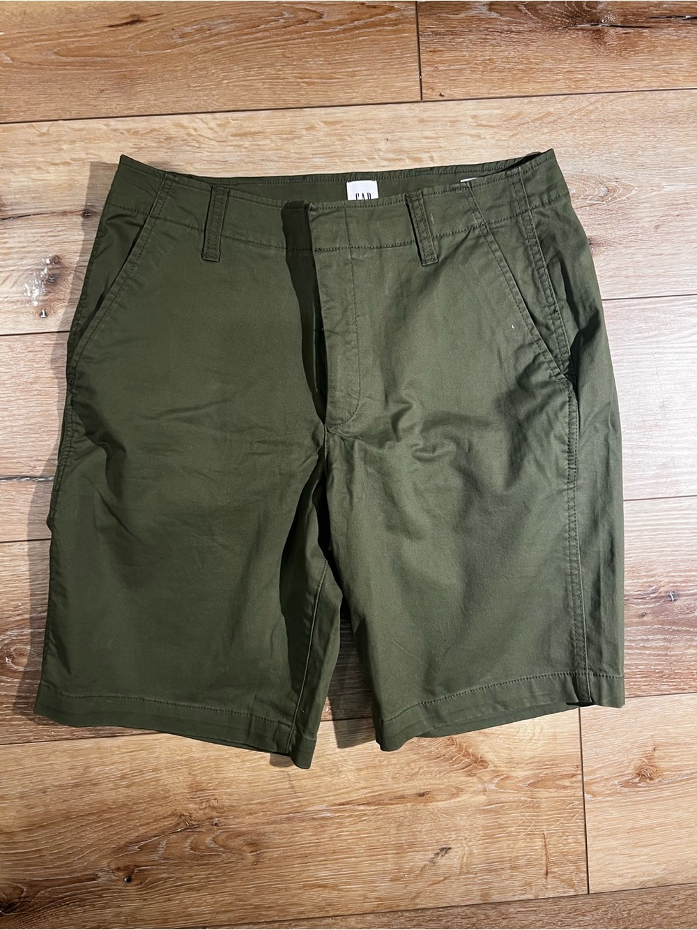GAP Olive Green Flat-Front Women's Shorts